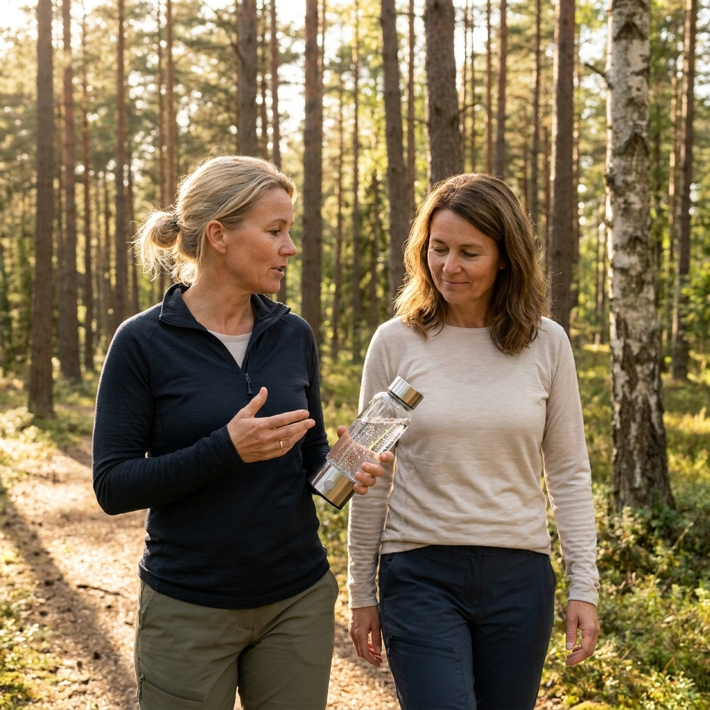 Soullix HYDRIX flaske på skrivebord som del af daglig vandrutine